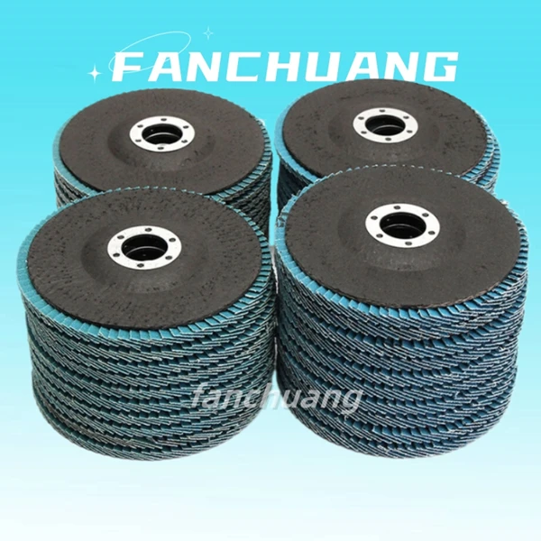 4-1/2 Inch 115mm Blue Abrasive Flap Wheel Zirconia Alumina Flap Disc