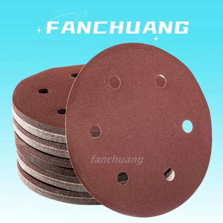 125mm Sanding Discs 40 60 80 120 240 Grit Orbital Sander Pads Sandpaper