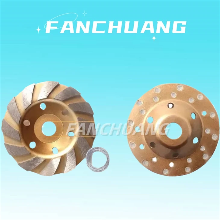 Heavy Duty Turbo Row Diamond Cup Grinding Wheel 4Inch