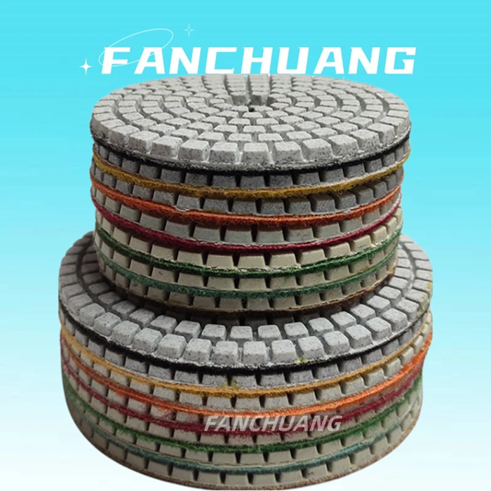 Resin Bond Stone Polishing Tools 3 Step Polishing Pads Marble Granite Quartz