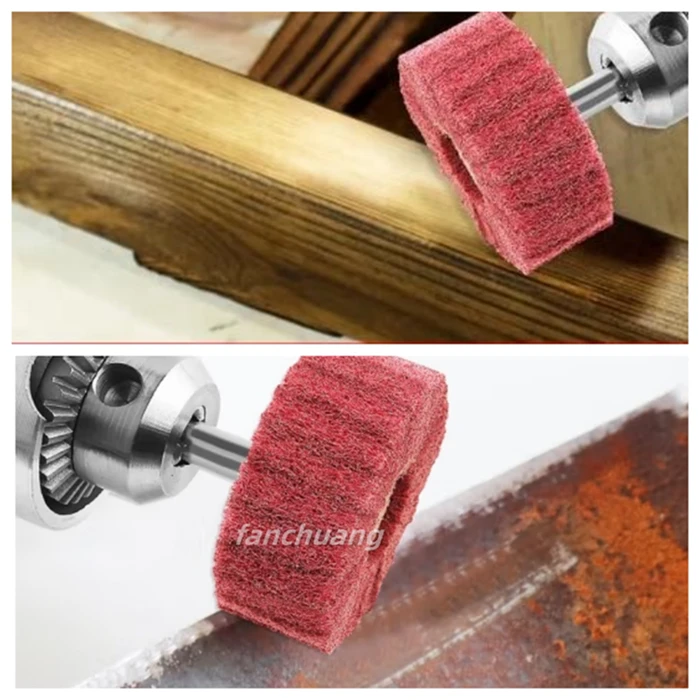 Non-woven spindle mounted wheels