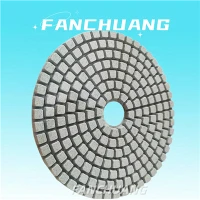 Bantalan Granit Pemoles Roda Gerinda Lantai Marmer Fleksibel Ikatan Resin Basah 4 Inci 100Mm
