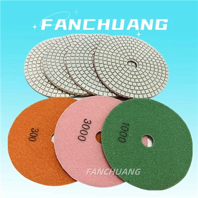 Bantalan Poles Resin Berlian Fleksibel Basah Untuk Granit
