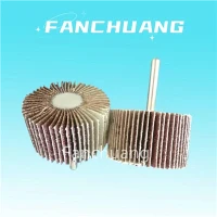 Roda Flap Abrasif Dengan Spindel 6mm